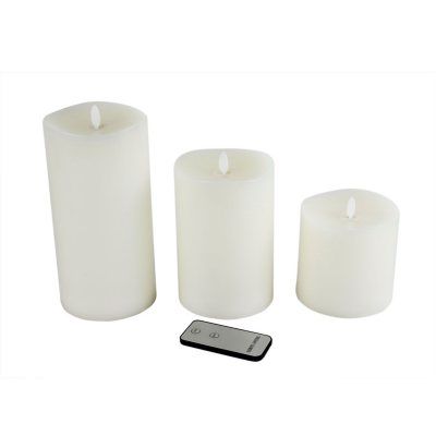 Member's Mark 3-Piece Moving Flame LED Wax Candles | Sam's Club