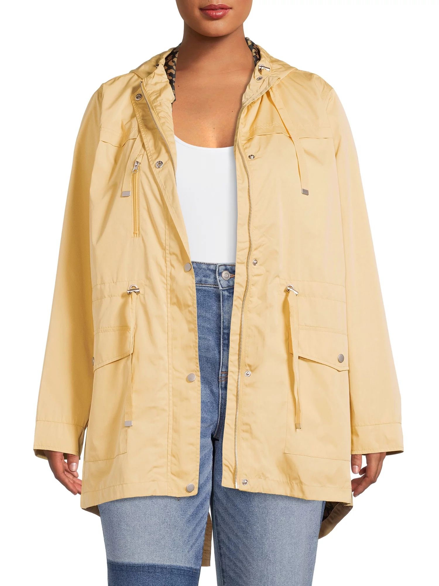 Time and Tru Women's and Women's Plus Lightweight Anorak Jacket | Walmart (US)