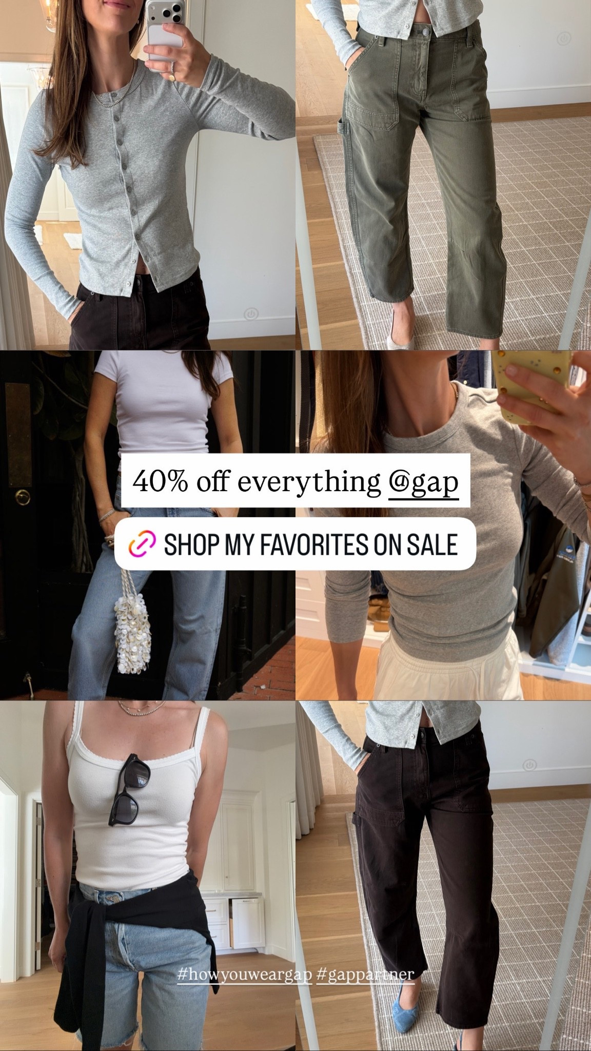 40% off everything @gap | All my favorites on sale plus a really great new find (the perfect utility pants!) #howyouweargap #gappartner
