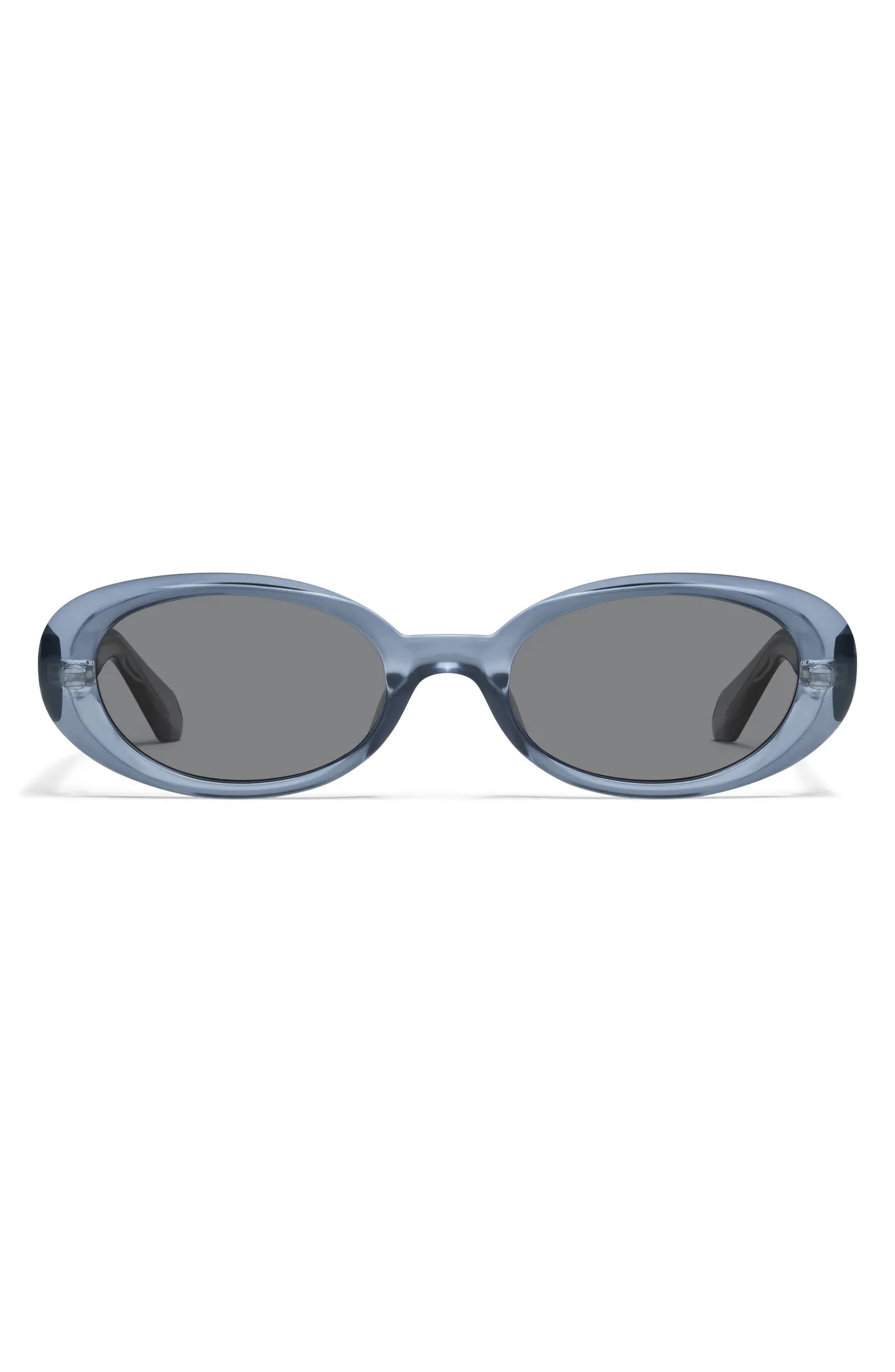 Felt Cute 52mm Gradient Small Oval Sunglasses | Nordstrom