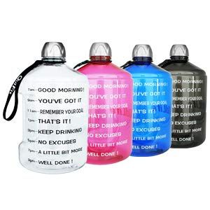 BuildLife 1 Gallon Water Bottle Motivational Fitness Workout with Time Marker |Drink More Water D... | Amazon (US)