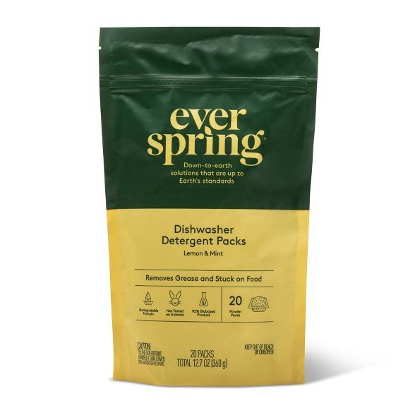 Auto Dish - Lemon & Mint - 20ct - Everspring™ | Target