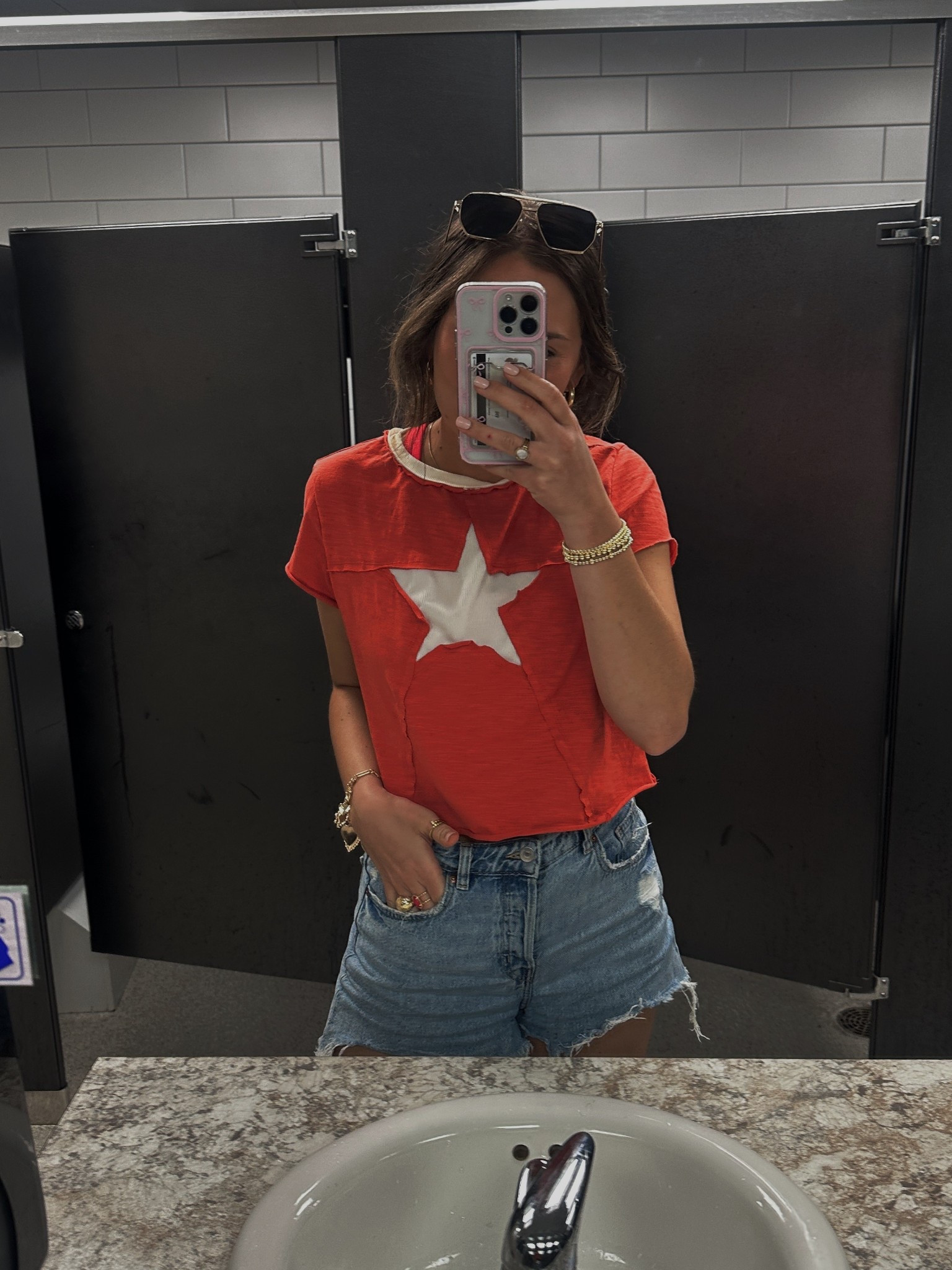 Summer Outfit // Spring outfit // Jean shorts // OOTD // casual tops // casual tee // free people // gold jewelry // 

#LTKStyleTip #LTKFindsUnder50