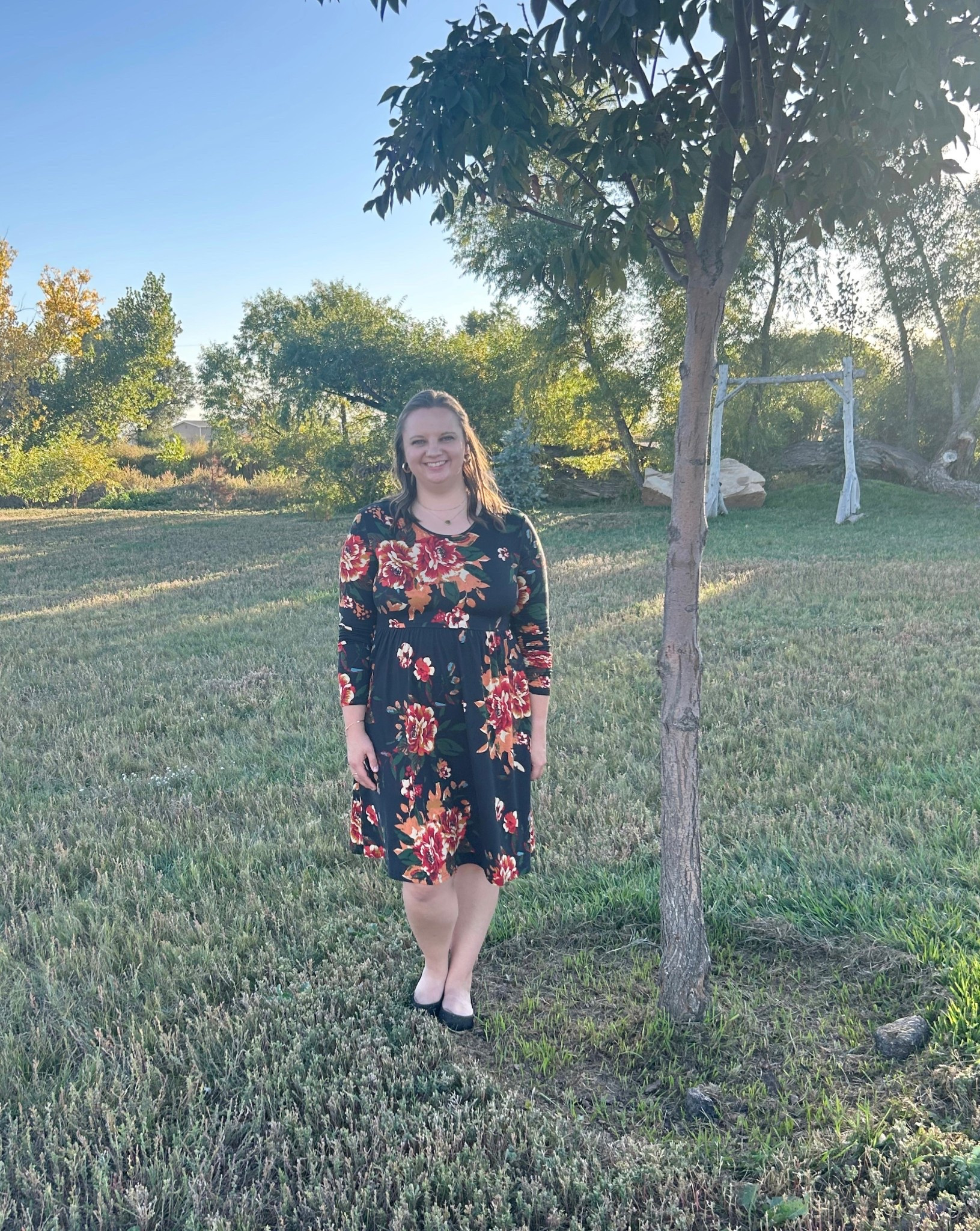 Another amazing Fall dress 🖤🧡

I wore this for a rehearsal dinner and I plan on wearing it for Thanksgiving too with some black tights and boots! #falldress #womensfashion #amazonfashion #fallfashion 

#LTKWedding #LTKStyleTip #LTKSeasonal