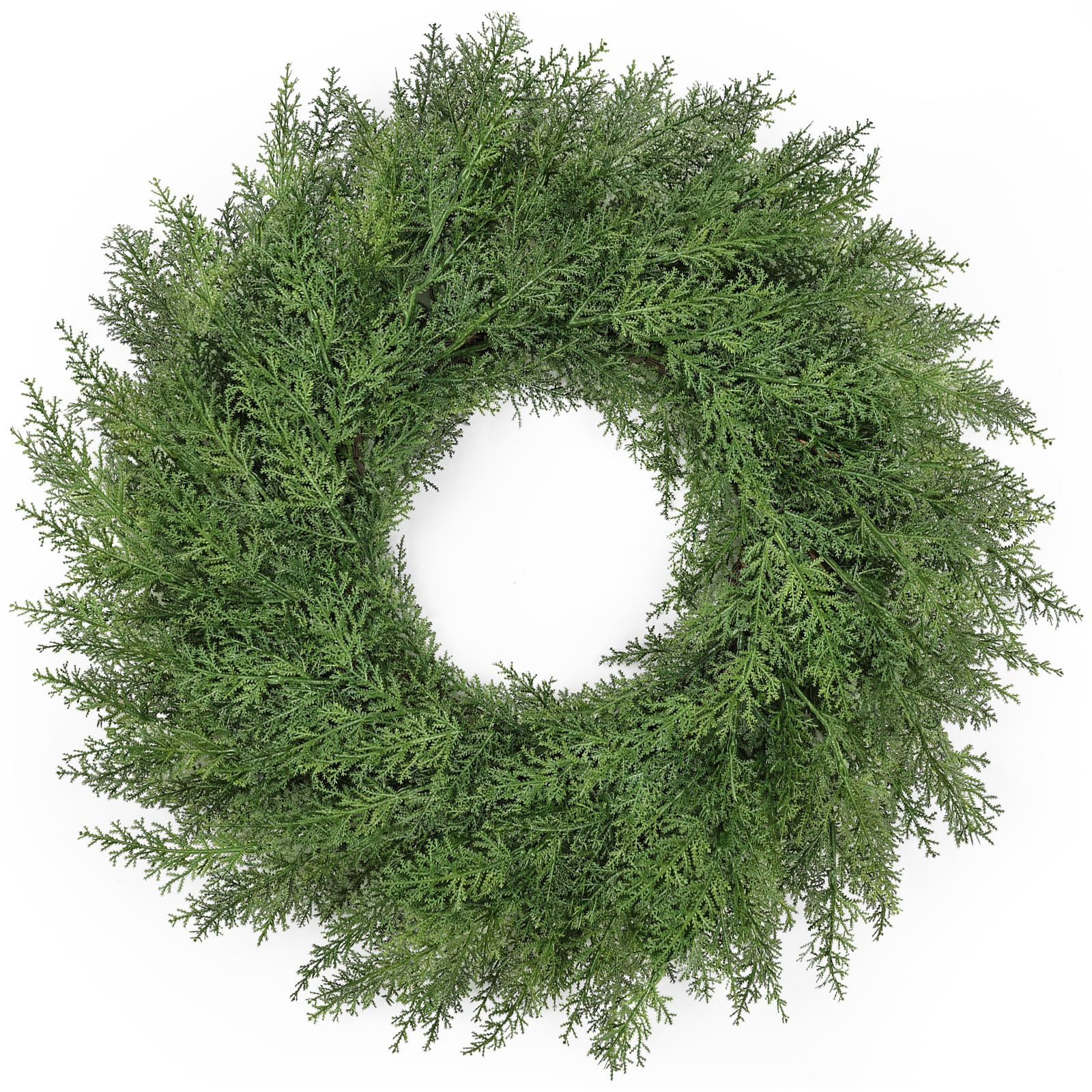 26 inch Lush Artificial Christmas Wreaths for Front Door Christmas Decorations Real Touch Faux Ce... | Amazon (US)