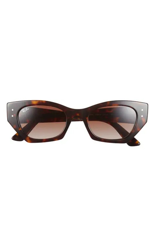 Ray-Ban Zena 52mm Geometric Sunglasses in Havana at Nordstrom | Nordstrom