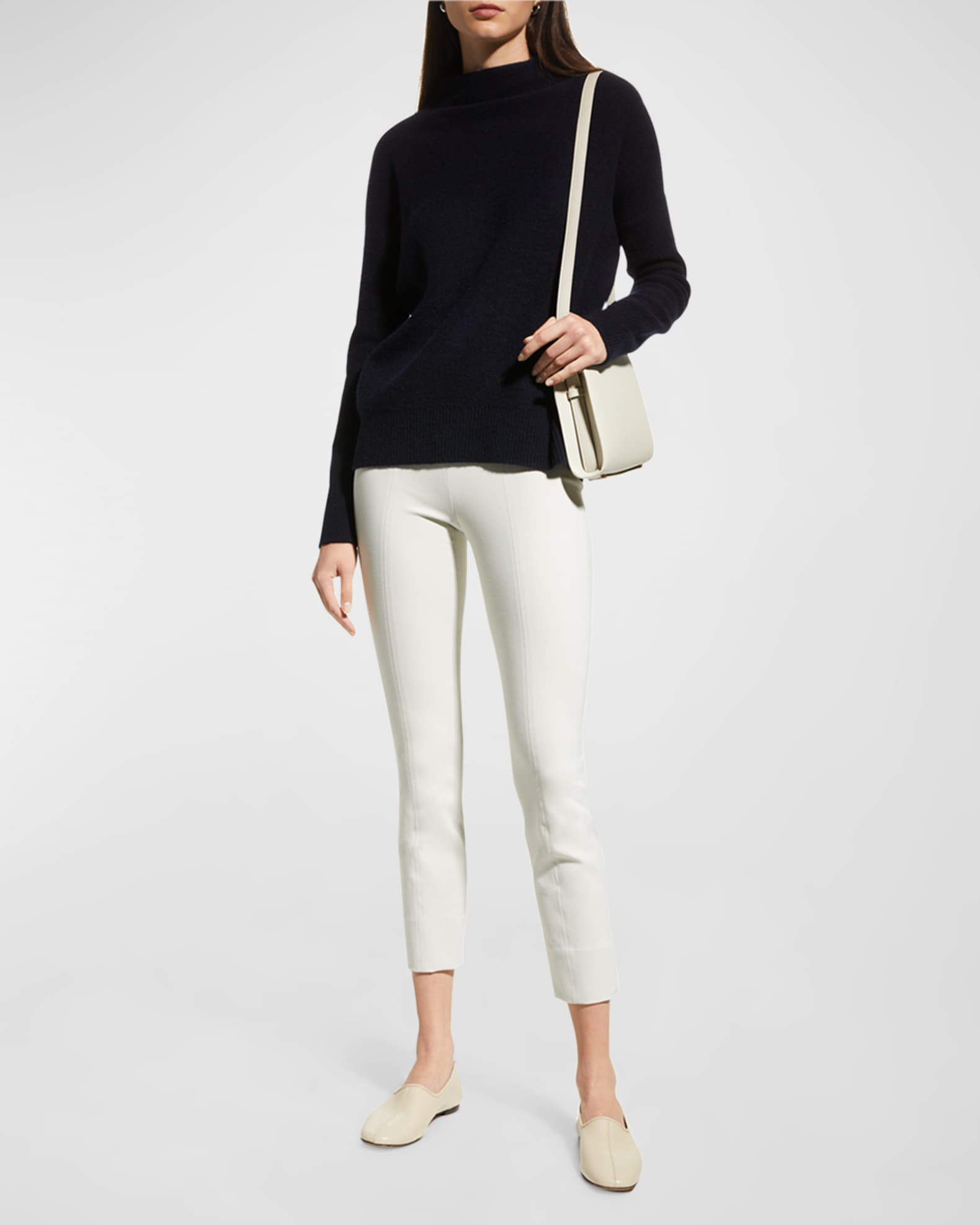 Vince Stitch-Front Seam Leggings | Neiman Marcus