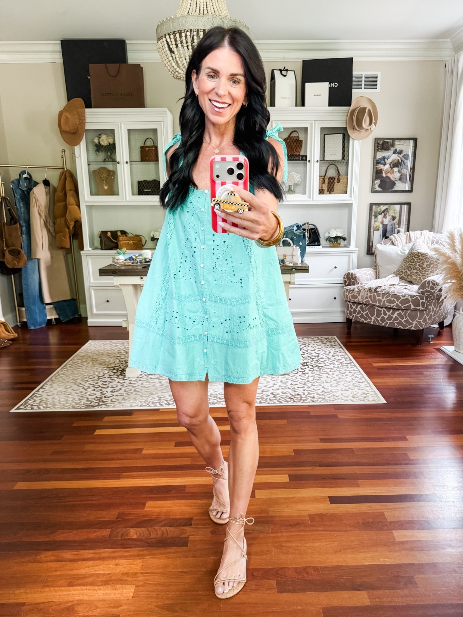 This eyelet dress is darling! It Wearing a small

#LTKootd #LTKSeasonal