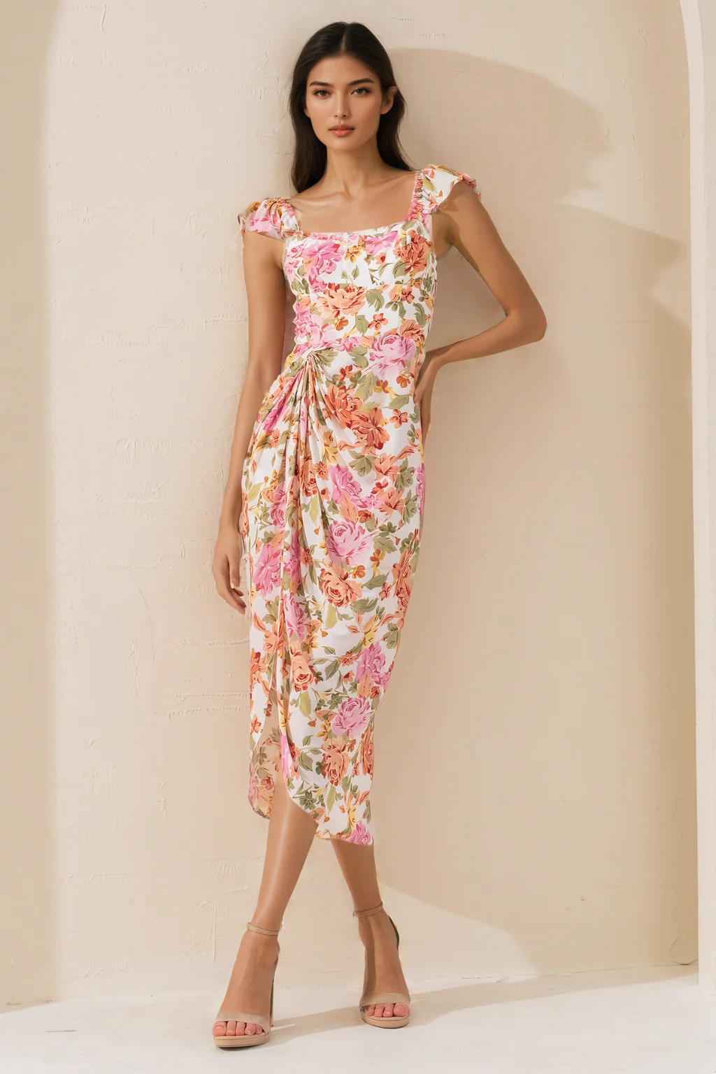 BARLOW DRESS| Party Floral Midi Dress | YUMI KIM | Yumi Kim