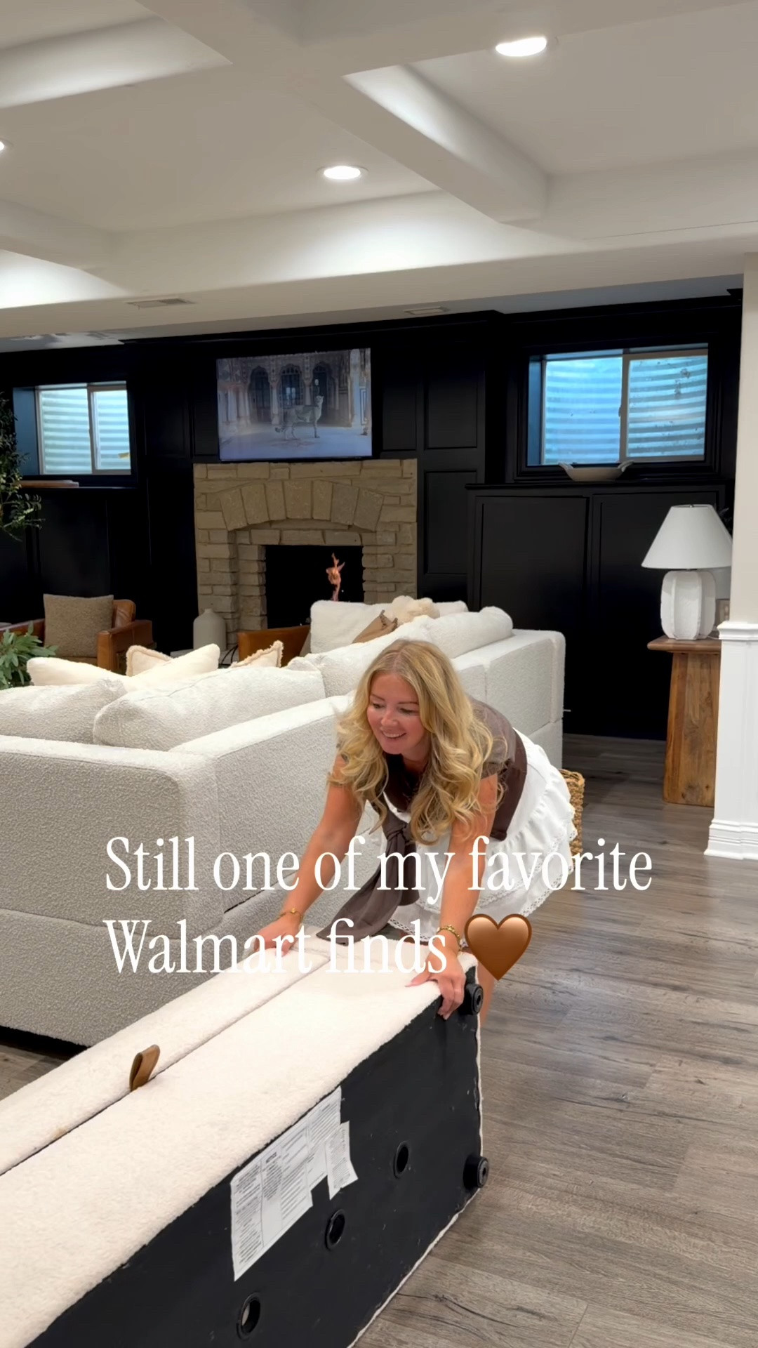 Still one of my favorite Walmart home finds 🤎 This boucle storage bench looks so good with our sectional + gives us extra seating AND hidden storage. Such a good find for the price! ✨ #WalmartFinds #HomeFinds #LivingRoomDecor #StorageBench #HomeDecor

#LTKHome #LTKSaleAlert