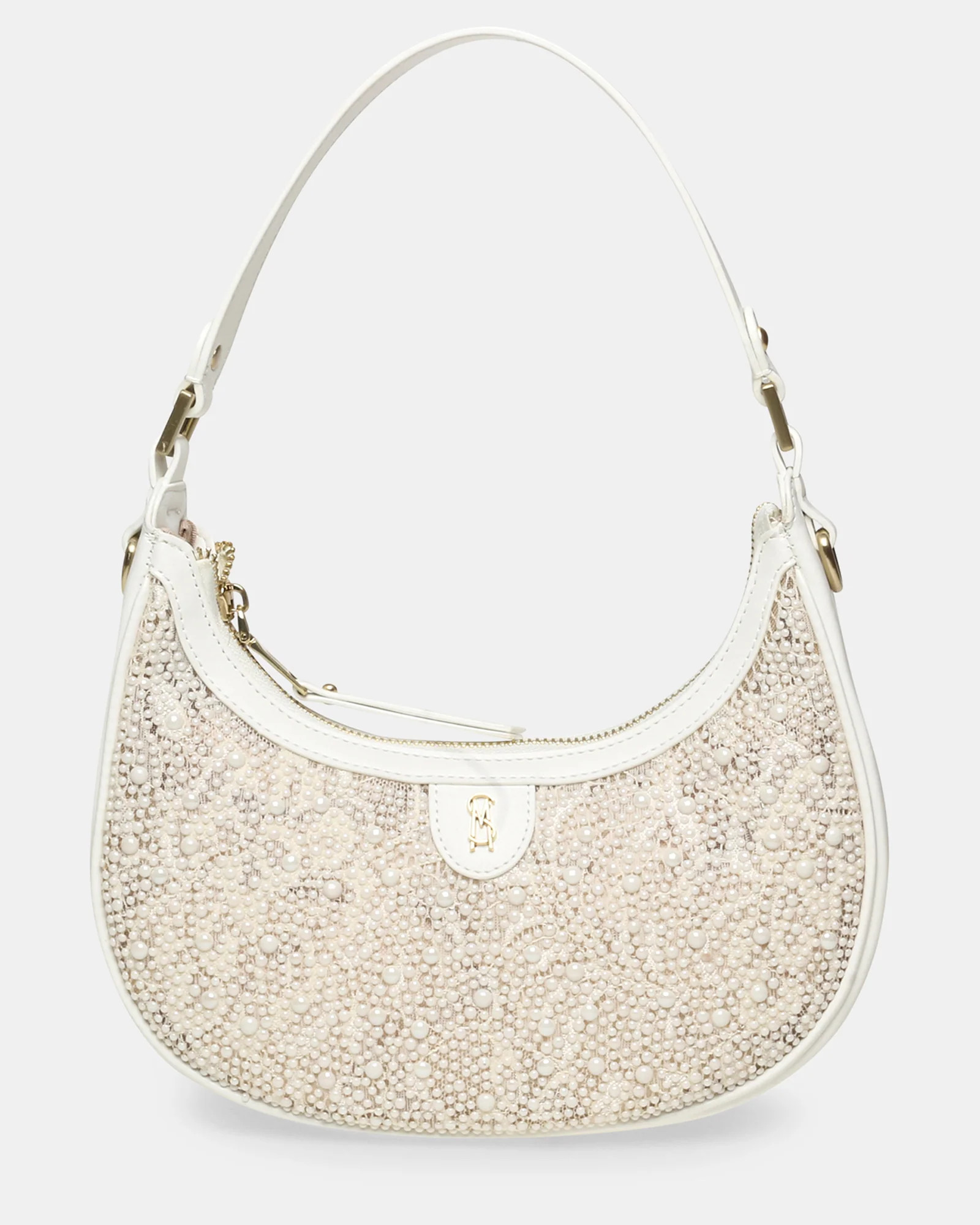 BAMOUR-P White Chain Strap Crossbody Bag | Women's Designer Handbags | Steve Madden (Canada)