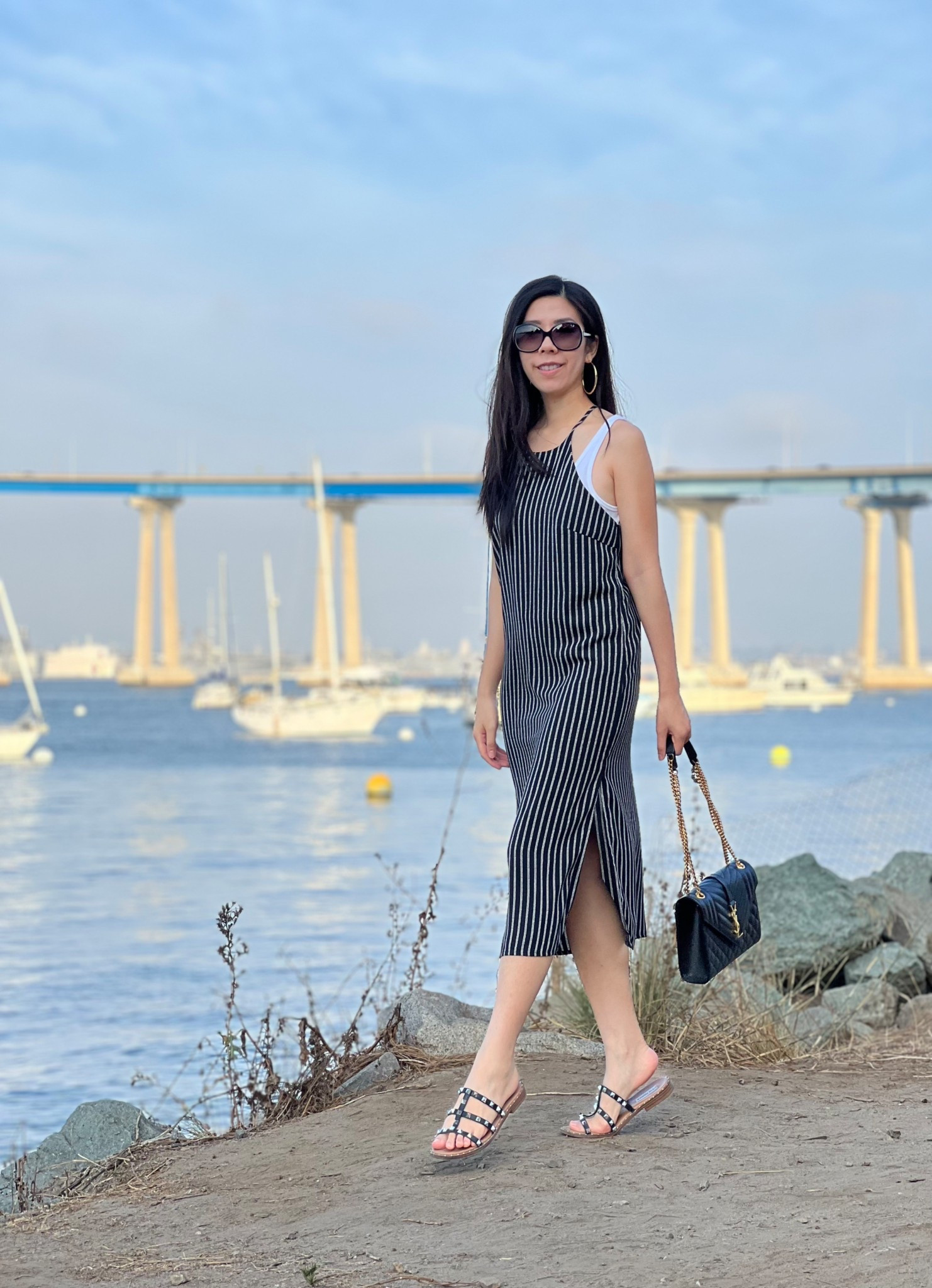 I wore this striped midi dress over a basic white tank top for a day in Coronado!

#mididress #stripeddress #summerstyle 

#LTKShoeCrush #LTKFindsUnder50 #LTKSeasonal