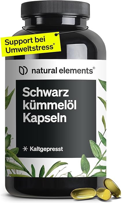 Black Cumin Oil (Original Nigella sativa), 400 Capsules in 6-Month Supply, Daily Dose of 1,000 mg... | Amazon (DE)