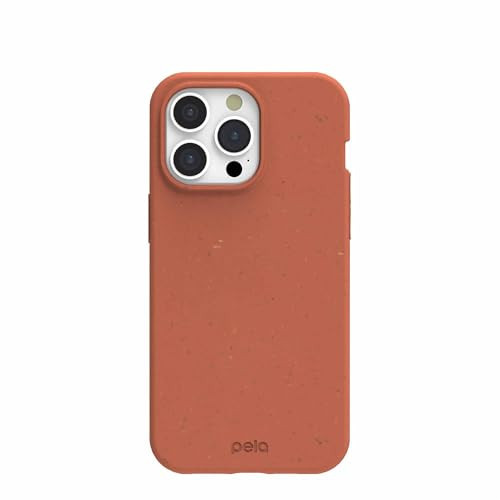 Pela - Phone Case for iPhone 15 Pro Max, Terracotta - Protective Cell Phone Cover - Eco Friendly Cover Compatible with iPhone 15 Pro Max | Amazon (US)