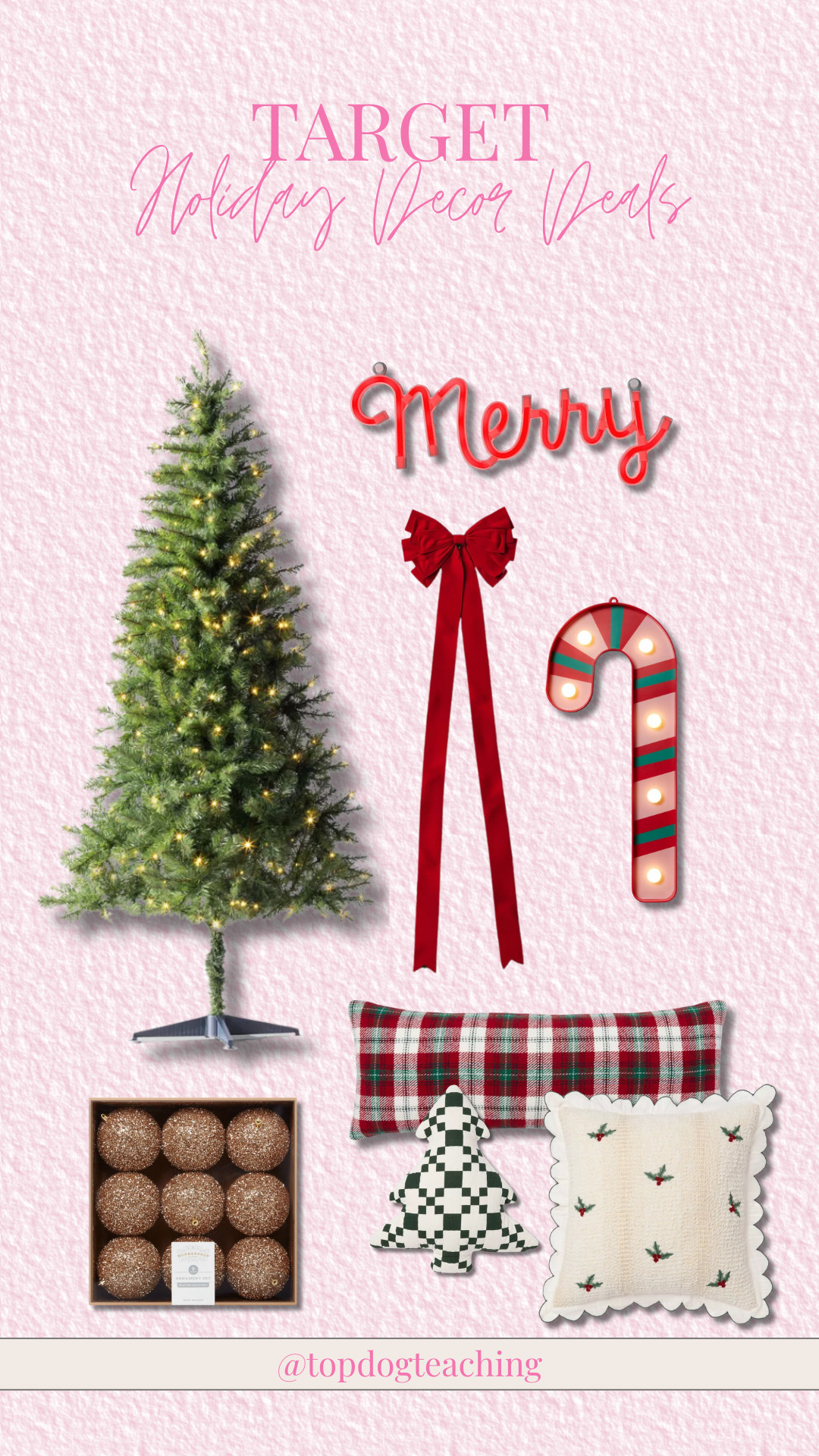 Target understood the assignment--Festive, fun, and 40% off! Perfect for making your space — or your classroom extra merry this season.

christmas decor, holiday decor, christmas tree, throw pillows 

 #LTKHoliday #LTKSeasonal #LTKHome