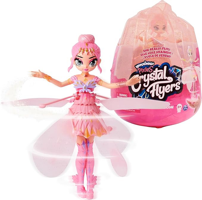 Crystal Flyers by Hatchimals, Pink Magical Flying Pixie Toy Doll, Girls Gifts, Kids Toys for Girl... | Amazon (US)