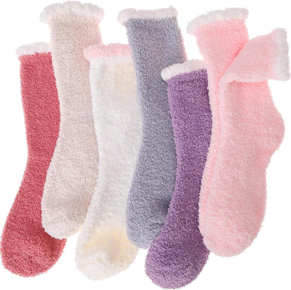 Womens Fuzzy Socks Fluffy Slipper Warm Thick Cozy Cabin Winter Soft Fleece Comfy Socks | Amazon (CA)