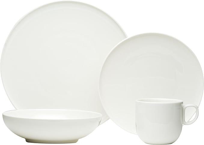 Amazon.com | Red Vanilla Everytime White 24-Piece Dinnerware Set: Dishes: Cream & Sugar Sets | Amazon (US)