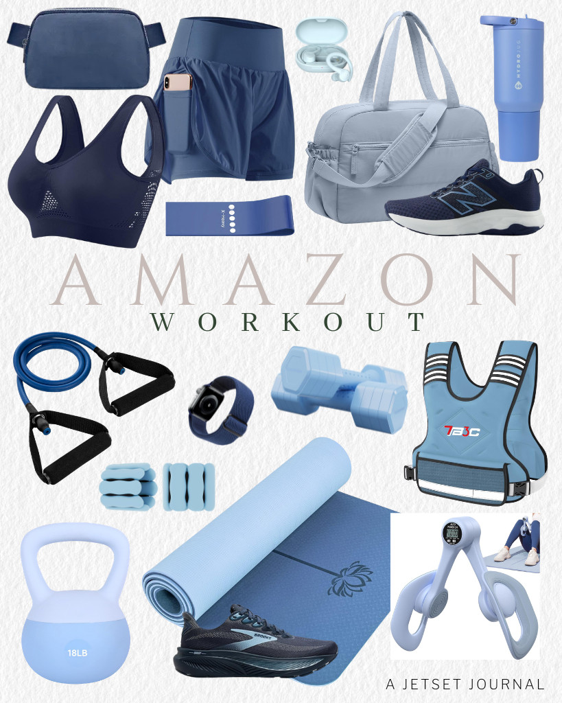 Our Amazon Fitness Finds this week are all blue hues. Brooks’ Ghost 17 running shoes and this thigh-trainer device are among my faves! These workout shorts that have phone pockets look cozy too. For people like me who prefer working out while listening to music, Jlab’s wireless workout earbuds are perfect!


#LTKSeasonal #LTKSaleAlert #LTKTravel 

 