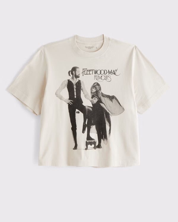 Cropped Fleetwood Mac Graphic Tee | Abercrombie & Fitch (US)