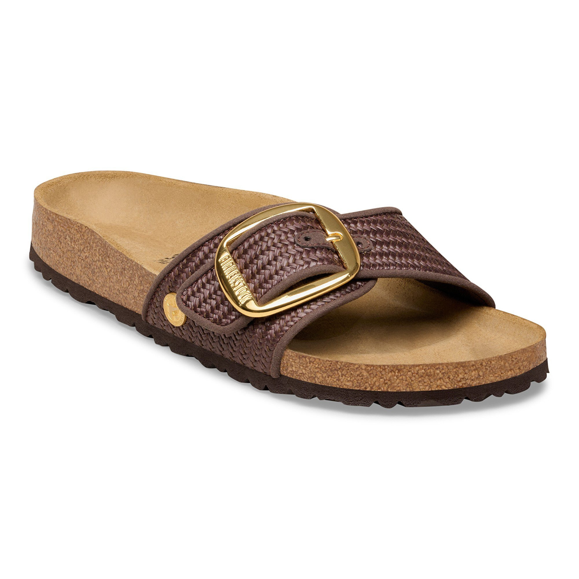 Madrid Big Buckle Raffia Textile Carafe One-Strap Sandals | Birkenstock USA