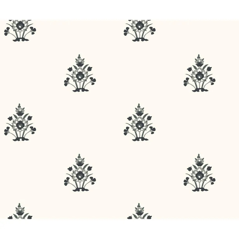 Better Homes & Gardens Jacobean Bloom Black and White  Peel & Stick Wallpaper | Walmart (US)
