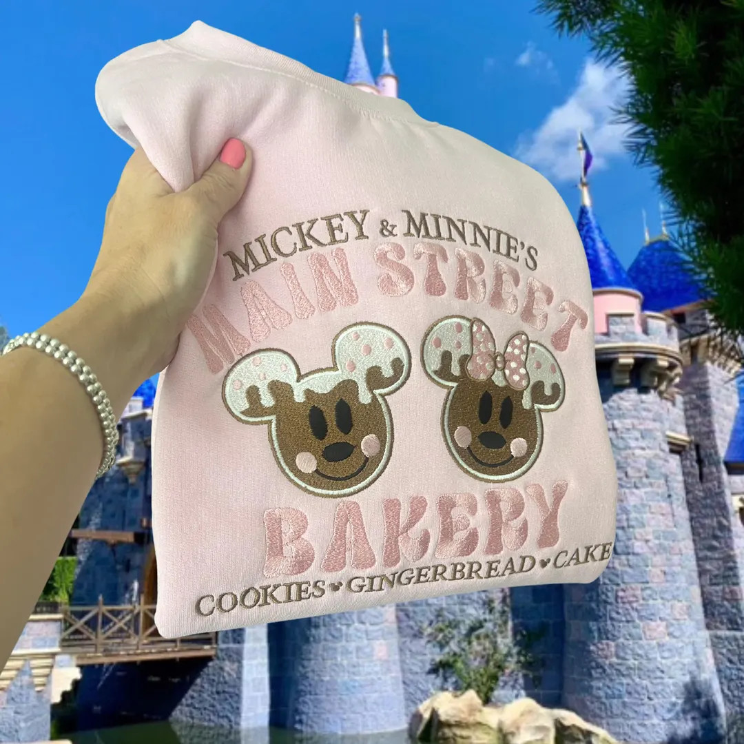 Disneyland Christmas Sweatshirt, Disneyland Christmas Shirt, Disneyland Embroidered Sweater, Disn... | Etsy (US)