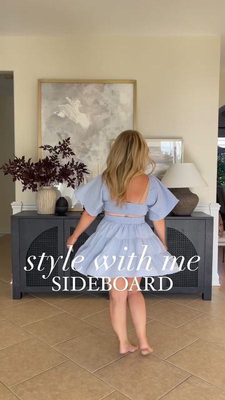 Style with me my sideboard! One of my favorite purchases for our home.

#LTKVideo #LTKSaleAlert #LTKHome