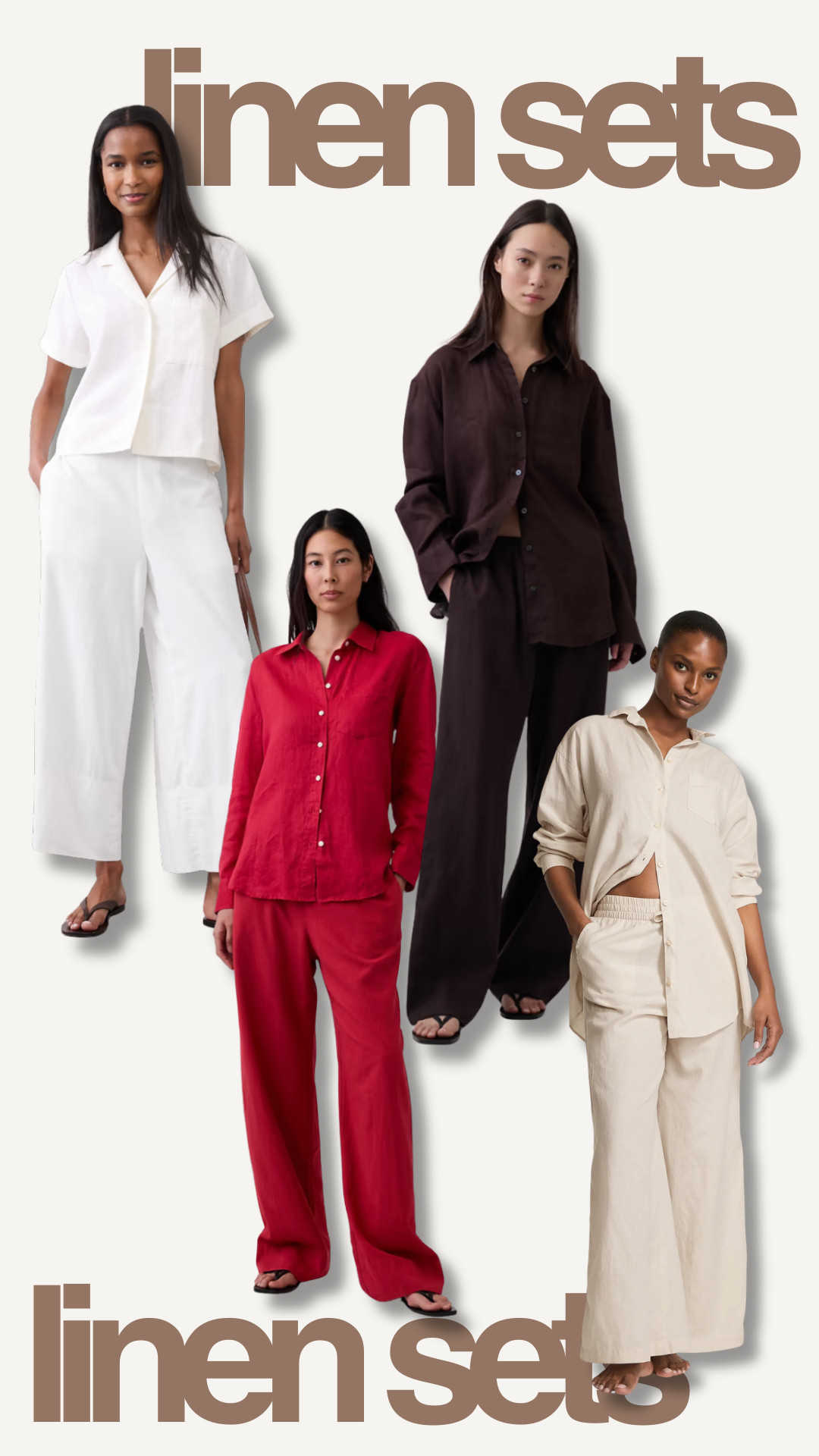 summer linen sets 

 