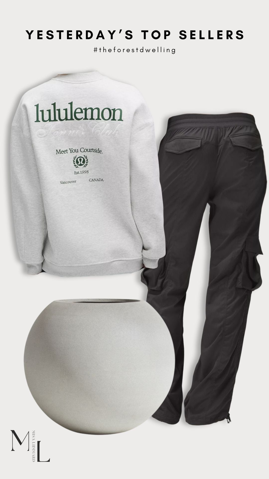 Sharing a few of the top sellers from yesterday. The wide leg cargo pants are a staple in my wardrobe. The Sphere Planter is one of my all time favorites. I have it in black and gray. 

 #LTKHome #LTKStyleTip