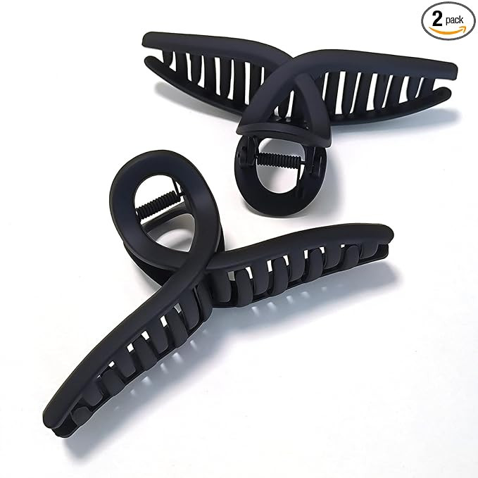5 Inch Hair Claw Clips Extra Large No Slip Big Matte Jaw Butterfly Clip for Thin Fine Thick Hair ... | Amazon (US)