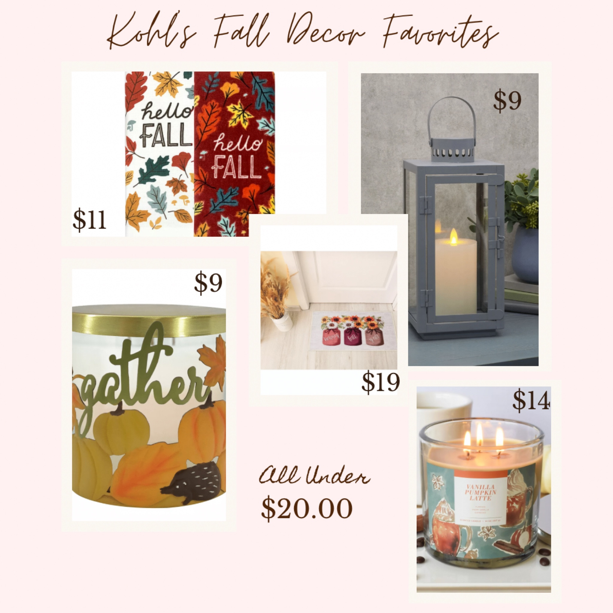 Because it’s finally acceptable to start decorating for fall….at least it is here! Check out these uncommon fall decor items from @kohls all under $12. With these prices, you can’t go wrong ♥️ 

#LTKsalealert #LTKhome #LTKSeasonal