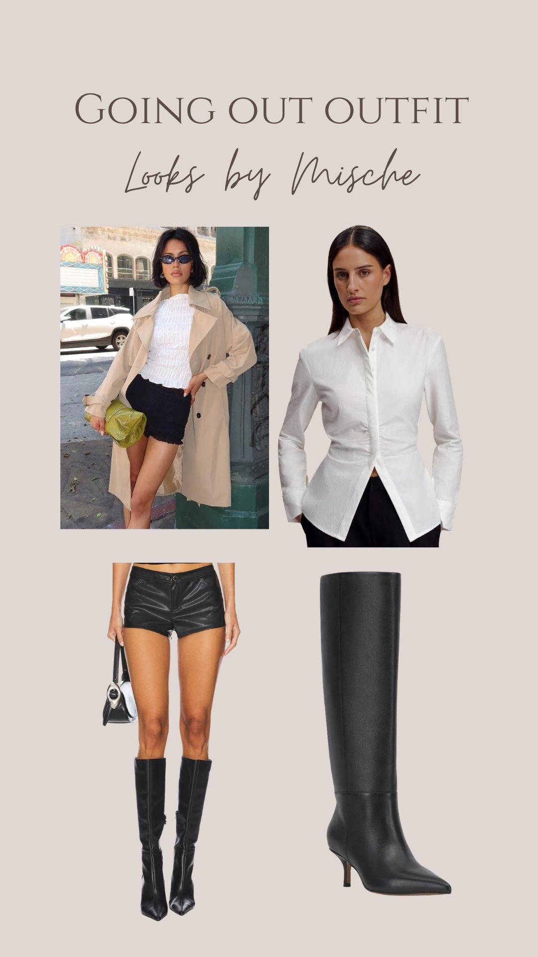 Going out look with a trench coat!