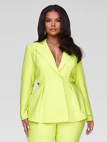 Deidre Cutout Waist Blazer - Fashion To Figure | Fashion To Figure