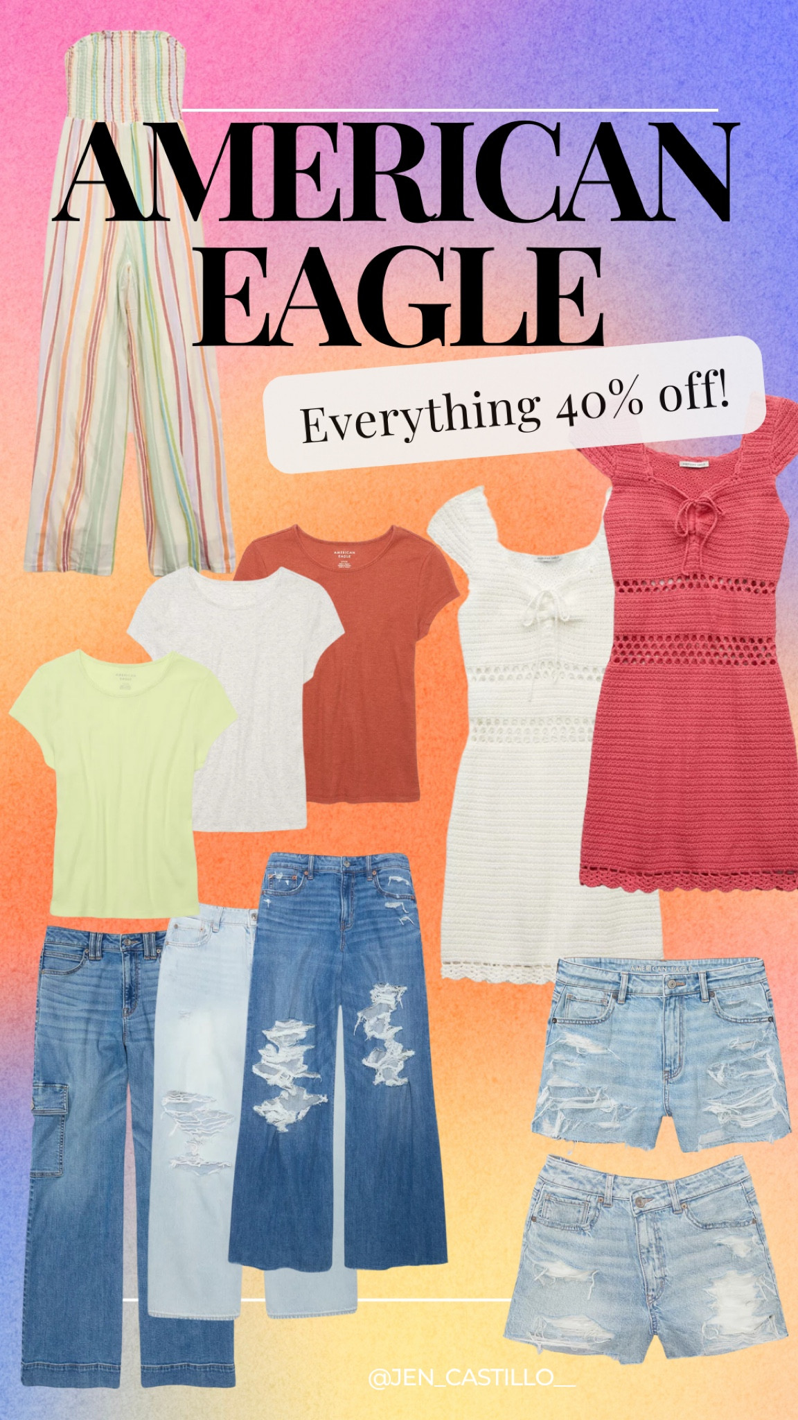 American Eagle Sale. Everything 40% off

#LTKsalealert #LTKstyletip