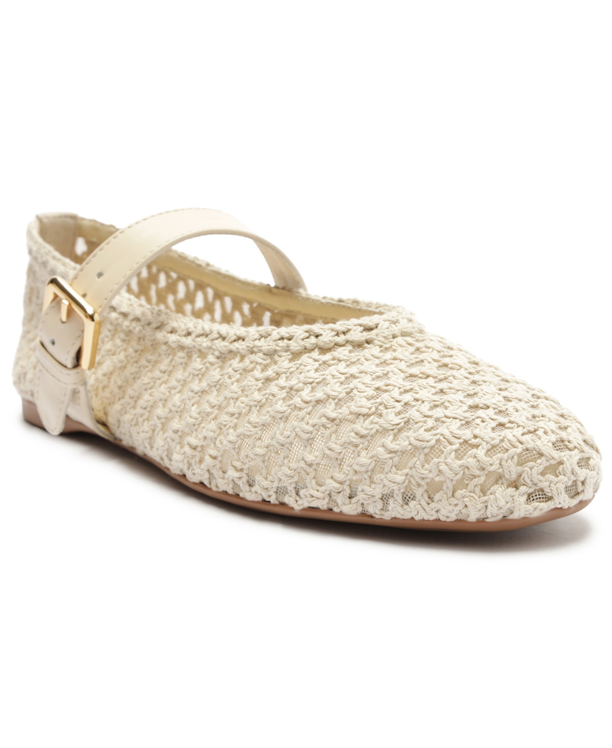 Arezzo Women's Abby Woven Ballet Flats - Panacota | Macy's