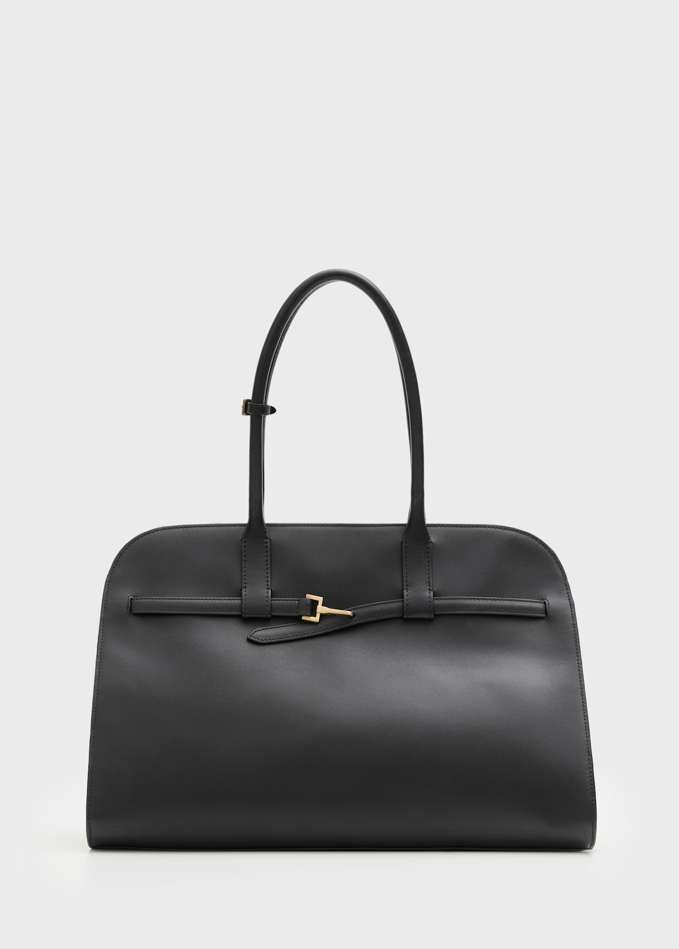 Leather shopper bag with buckle - Women | MANGO USA | Mango (US/MX/AU)