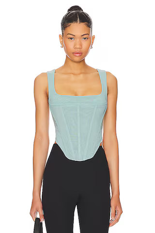 Miaou Campbell Corset in Tourmaline from Revolve.com | Revolve Clothing (Global)