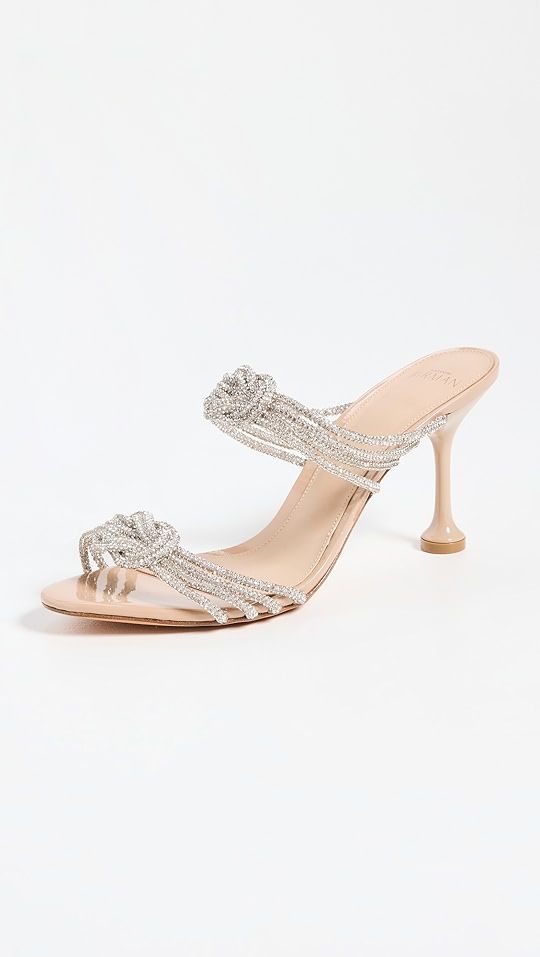 Vicky Crystal Knot Sandals 85mm | Shopbop