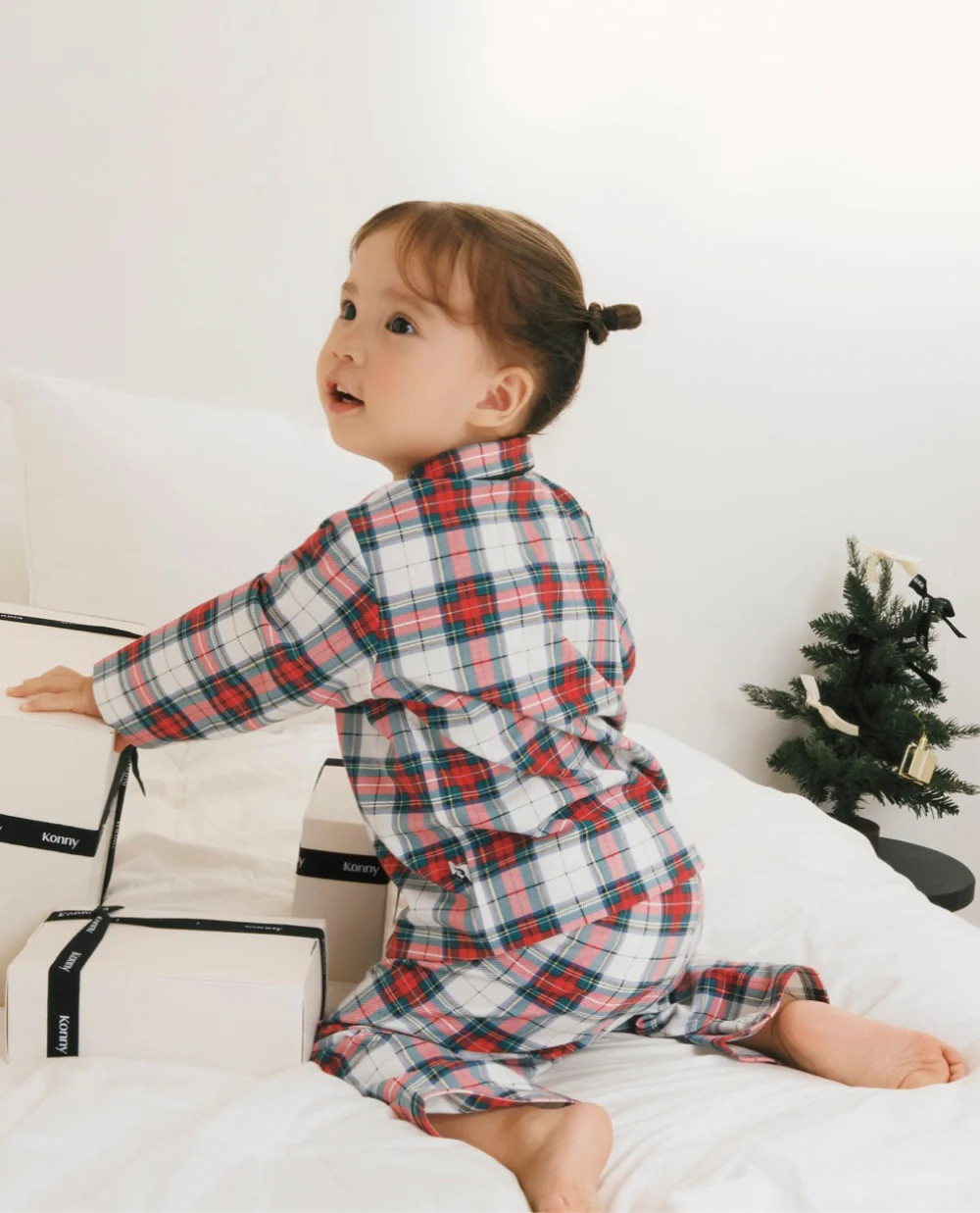 [Holiday] Tartan Checkered Pajama Set [TOG: 0.25] | Konny Baby