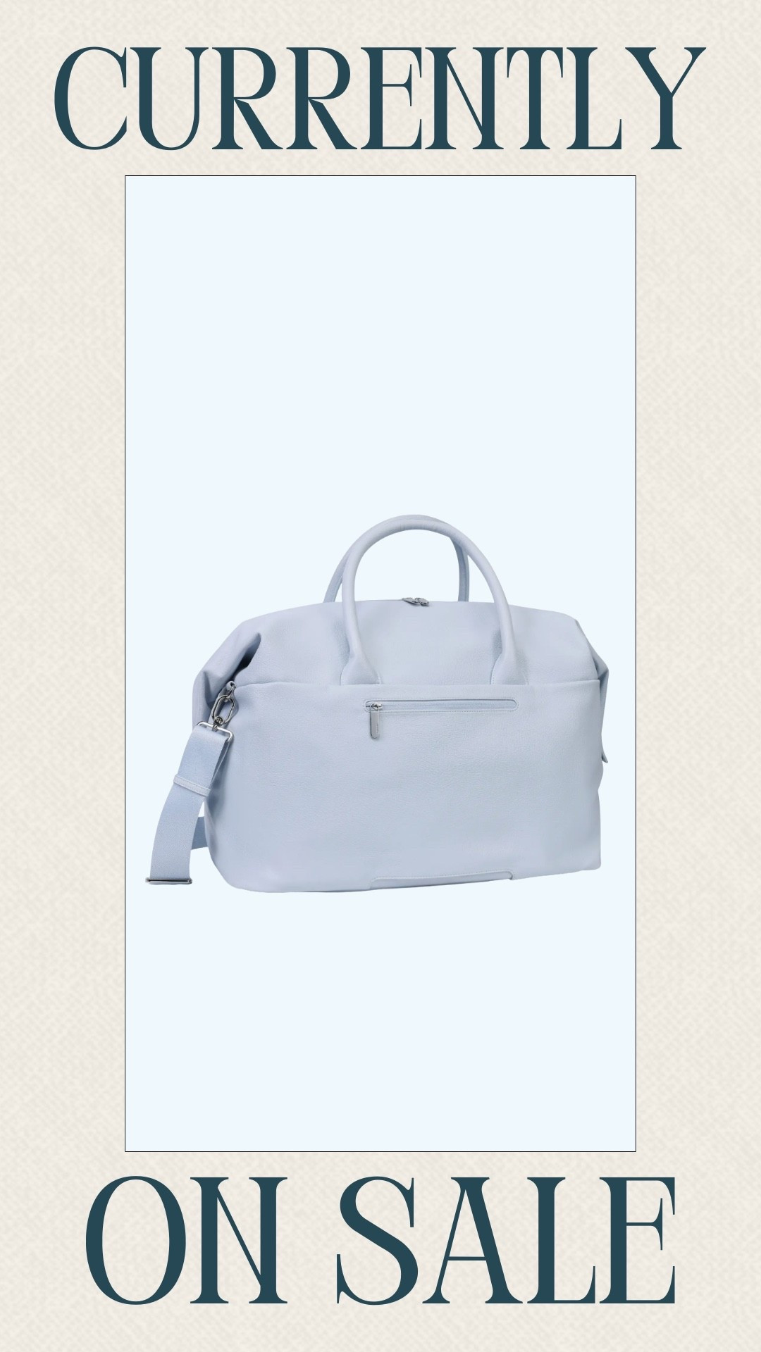 If you've been looking for a new travel bag, this one is worth checking out. It's currently on sale and has such a clean, classic look. I can see this getting so much use.

#LTKSeasonal #LTKSaleAlert #LTKBeauty