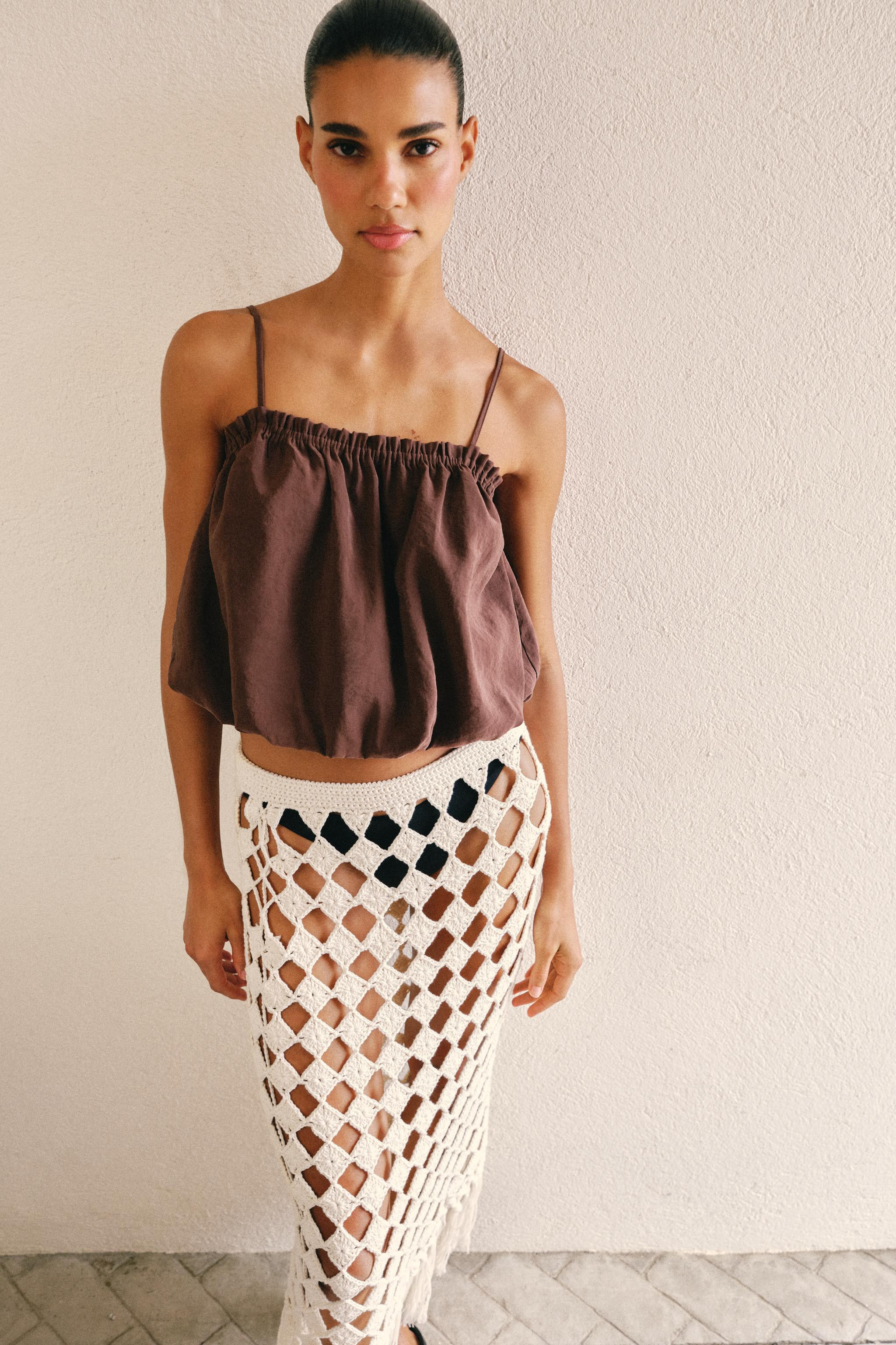 BALLOON STRAP TOP | Zara US