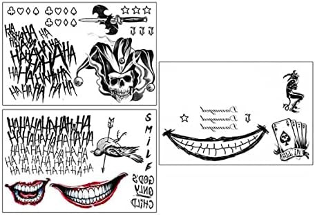 3 Sheets Halloween Temporary Tattoos,Tattoo Sticker Perfect for Halloween,Cosplay, Costumes and P... | Amazon (US)