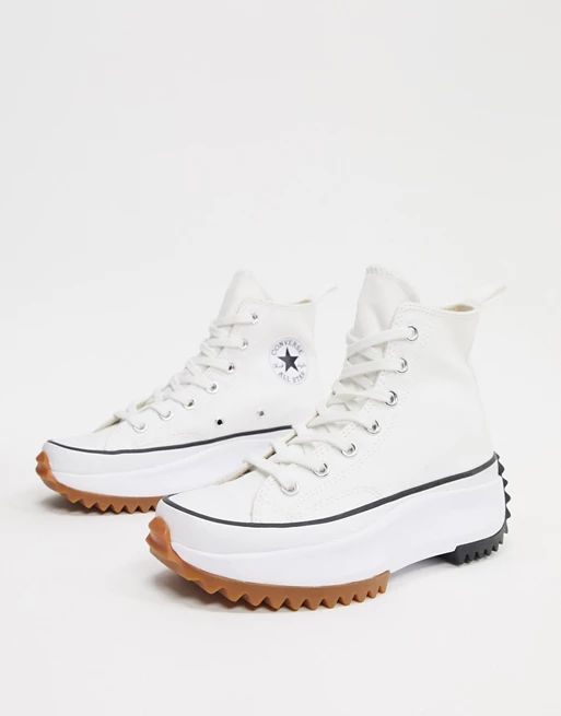 Converse Run Star Hike white trainers | ASOS UK