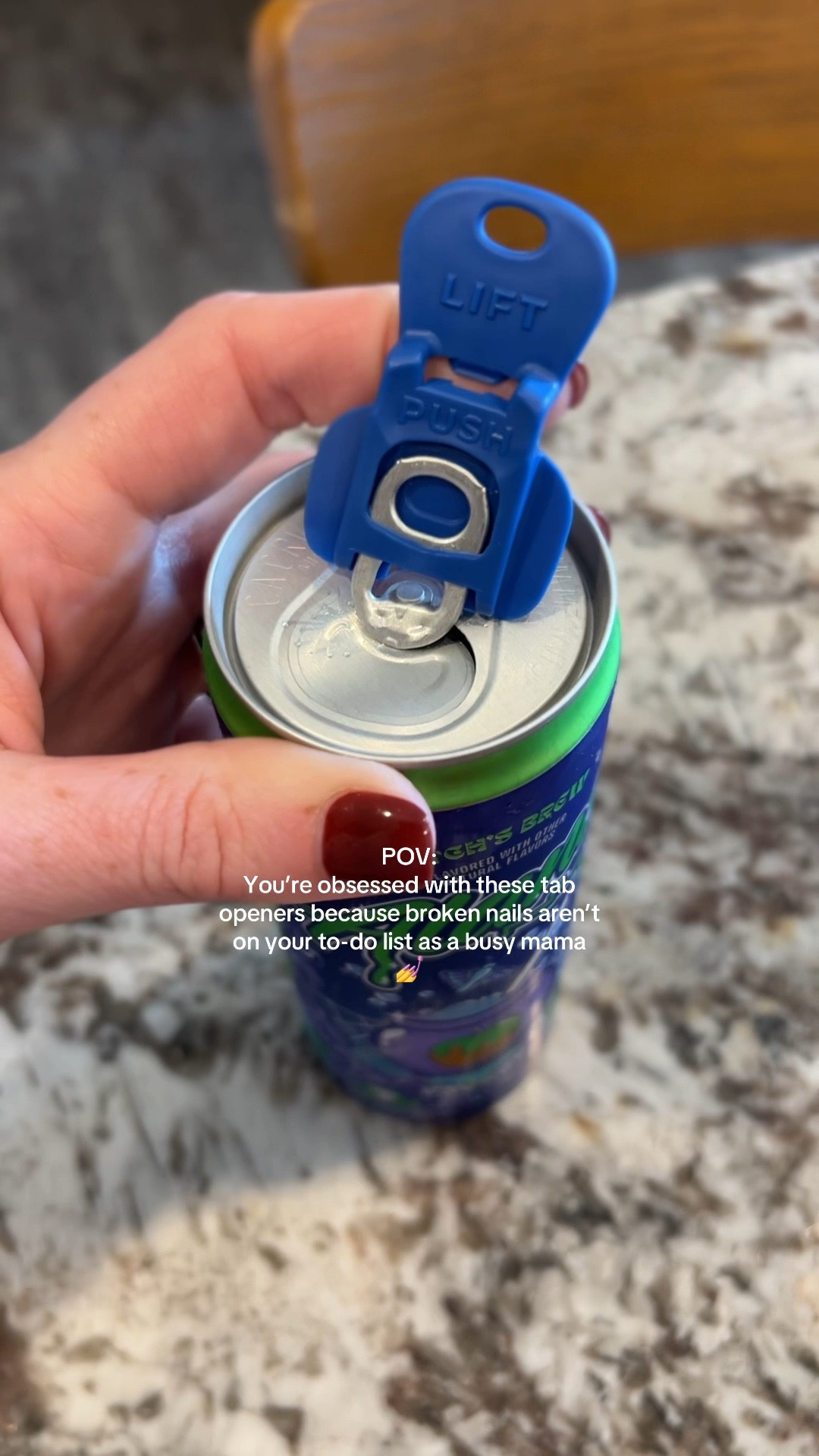 Nails saved. Can opened. Mama approved 👏🏻👏🏻