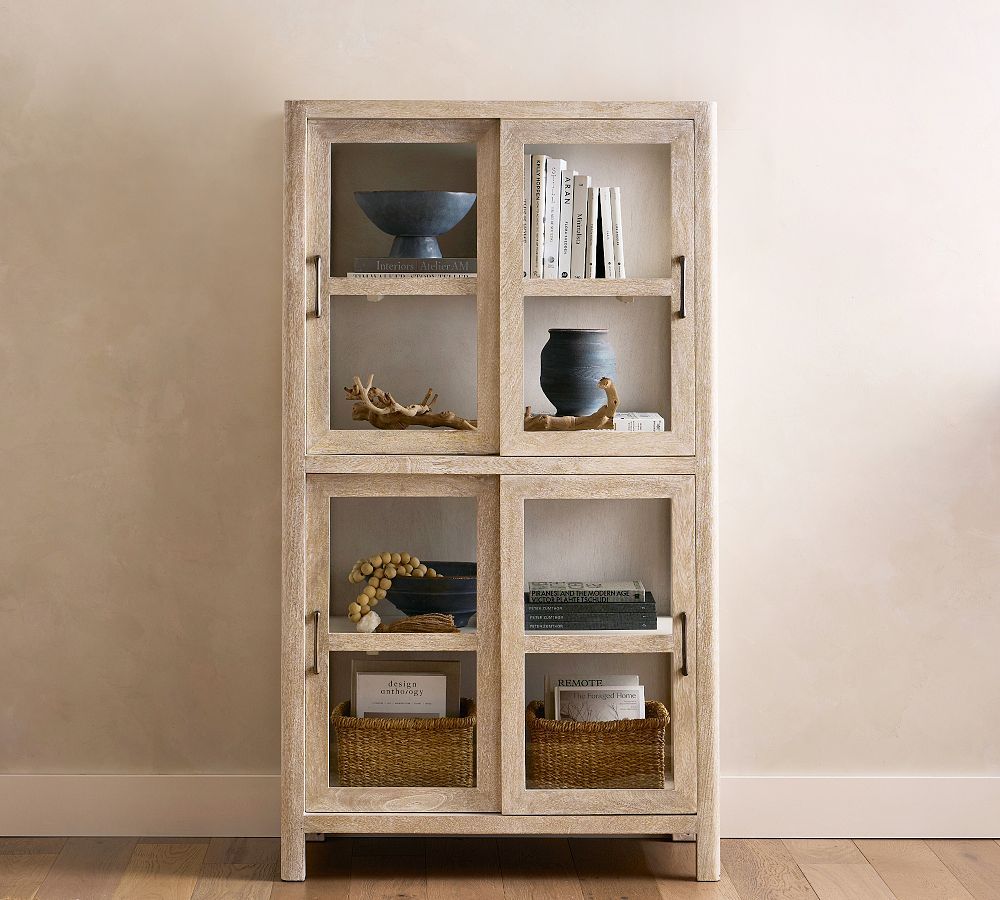 Aptos Glass Storage Cabinet (37.5") | Pottery Barn (US)