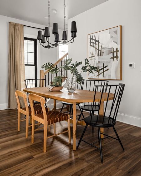 Want some variation in your dining seating but not into a bench? Mix and match your chair heights and styles!

#LTKhome