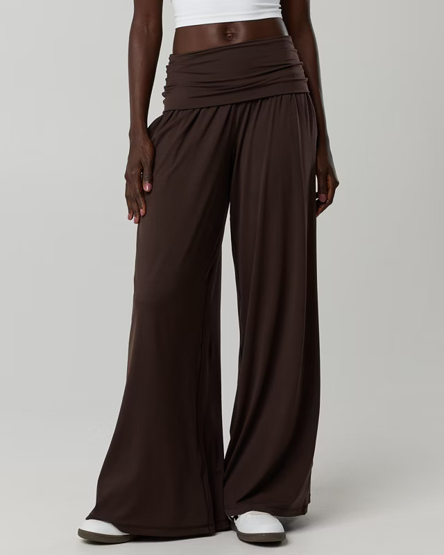 OFFLINE By Aerie Real Me Foldover Super Wide Leg Pant | American Eagle Outfitters (US & CA)