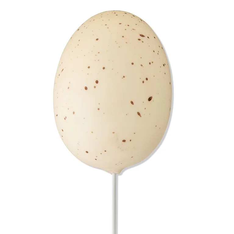 Speckled Egg Decorative Pick, Cream, 10", Easter by Way To Celebrate | Walmart (US)