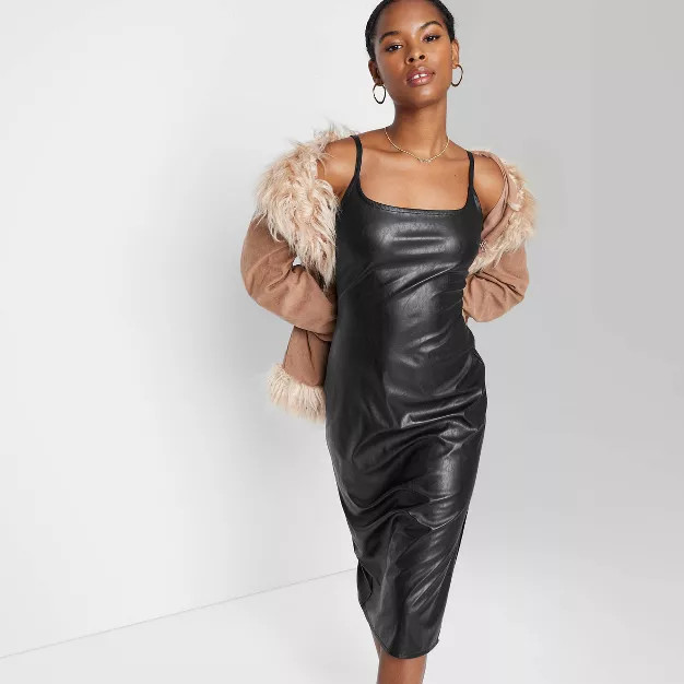 Women's Faux Leather Slip Dress - Wild Fable™ | Target